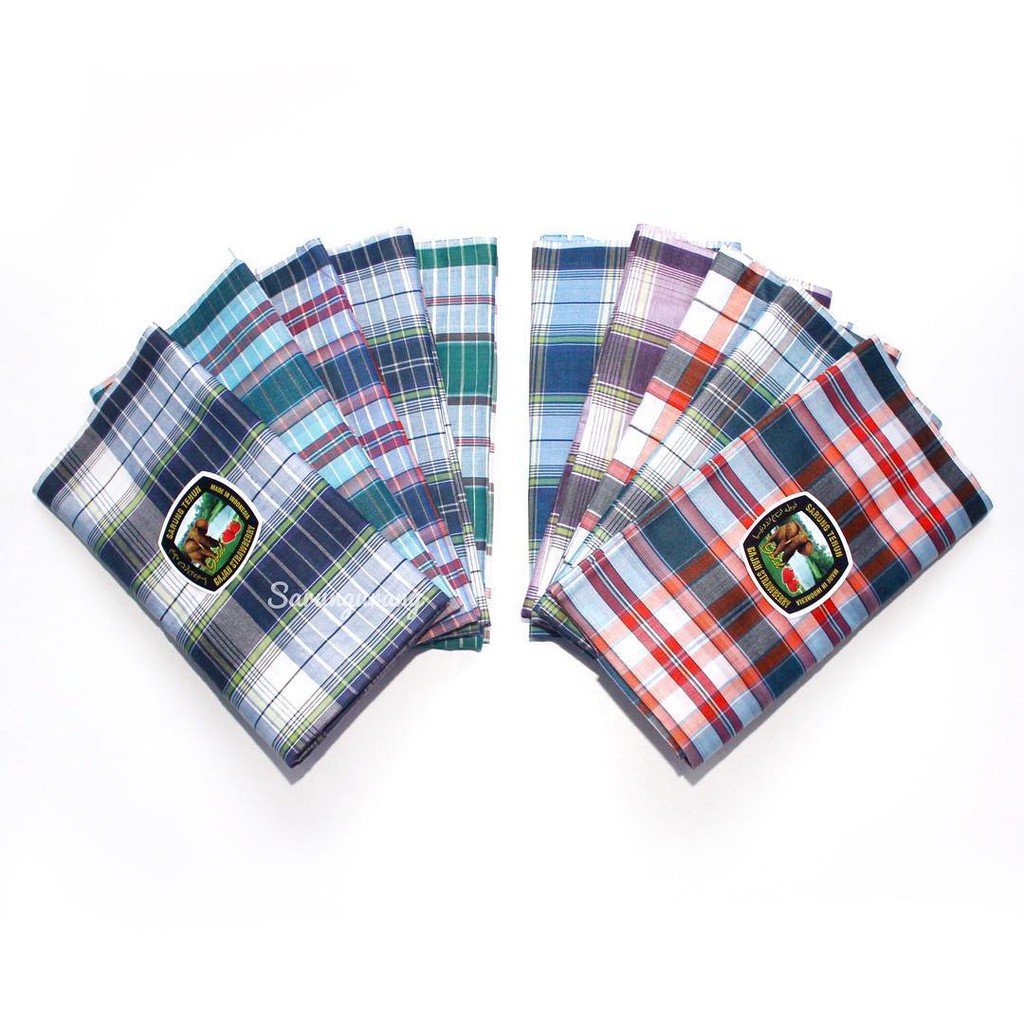 SARUNG TENUN MURAH - BHS - GROSIR - KODIAN - ECER - SHALAT - MUSLIM - IBADAH - ATLASAN KOTAK-KOTAK