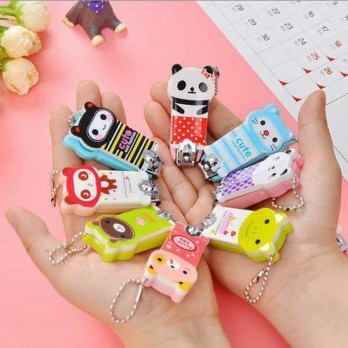 LS 107 - Gantungan kunci Gunting alat potong / pemotong kuku karakter animal lucu gantungan tas