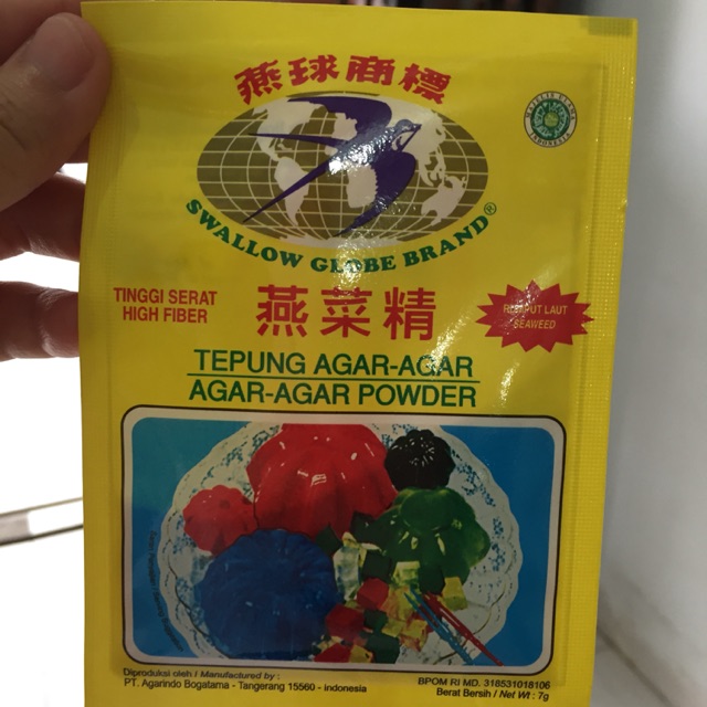 

Tepung agar swallow globe