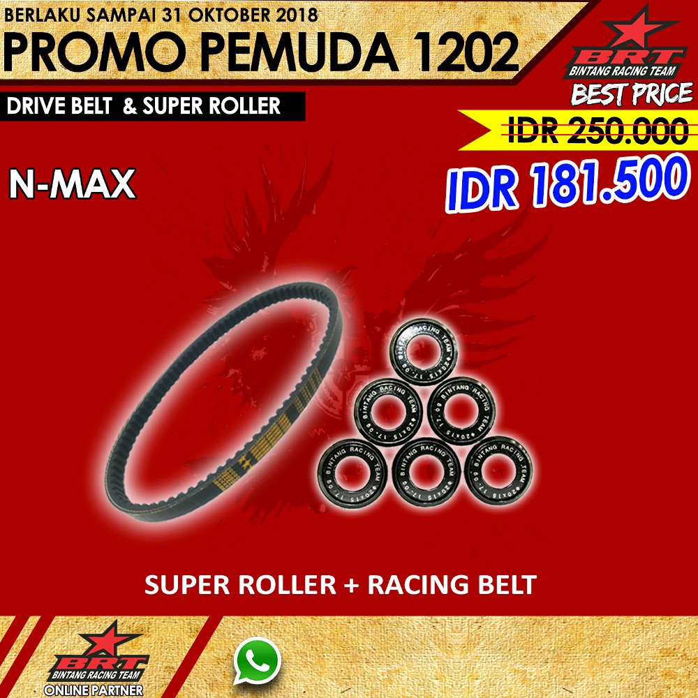 paket belt dan roller BRT nmax Diskon bac 3698
