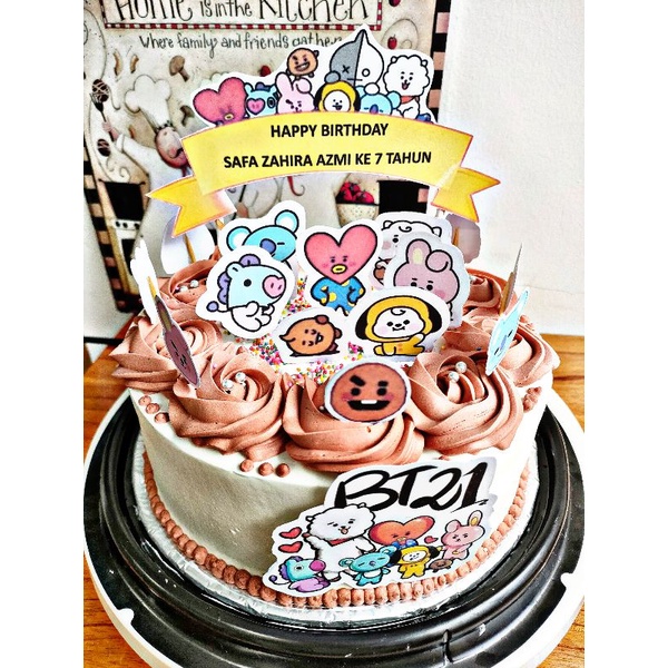 Kue Ulang Tahun Karakter Anak BTS 21 Murah Meriah & Di jamin enak