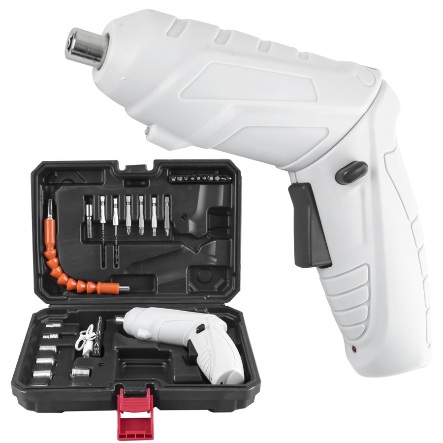 BISA COD Bor Tangan Bor cordless Drill Bor Dinding - BOR LISTRIK Cordless Impact Drill Mini Mesin Obeng Bor Portable Tool Box - Bor Tanpa Kabel Set Aksesoris Obeng Listrik 47 Buah Set