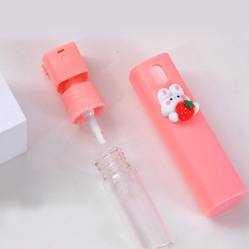 Botol Spray Kosong Motif Print Kartun Bahan Plastik Ukuran 10ML Untuk Parfum Alkohol