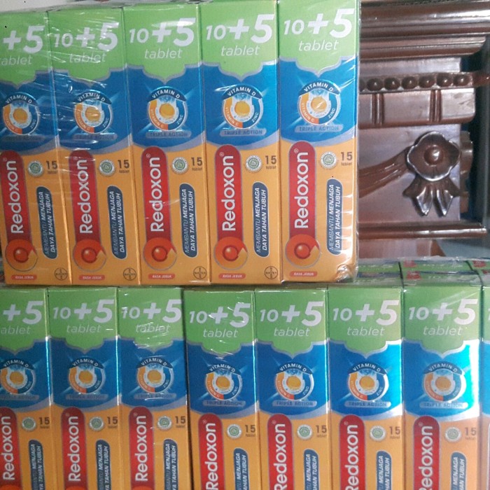Redoxon 15 tablet Triple Action Vitamin c - Isi 15 Tube Kualitas Terjamin