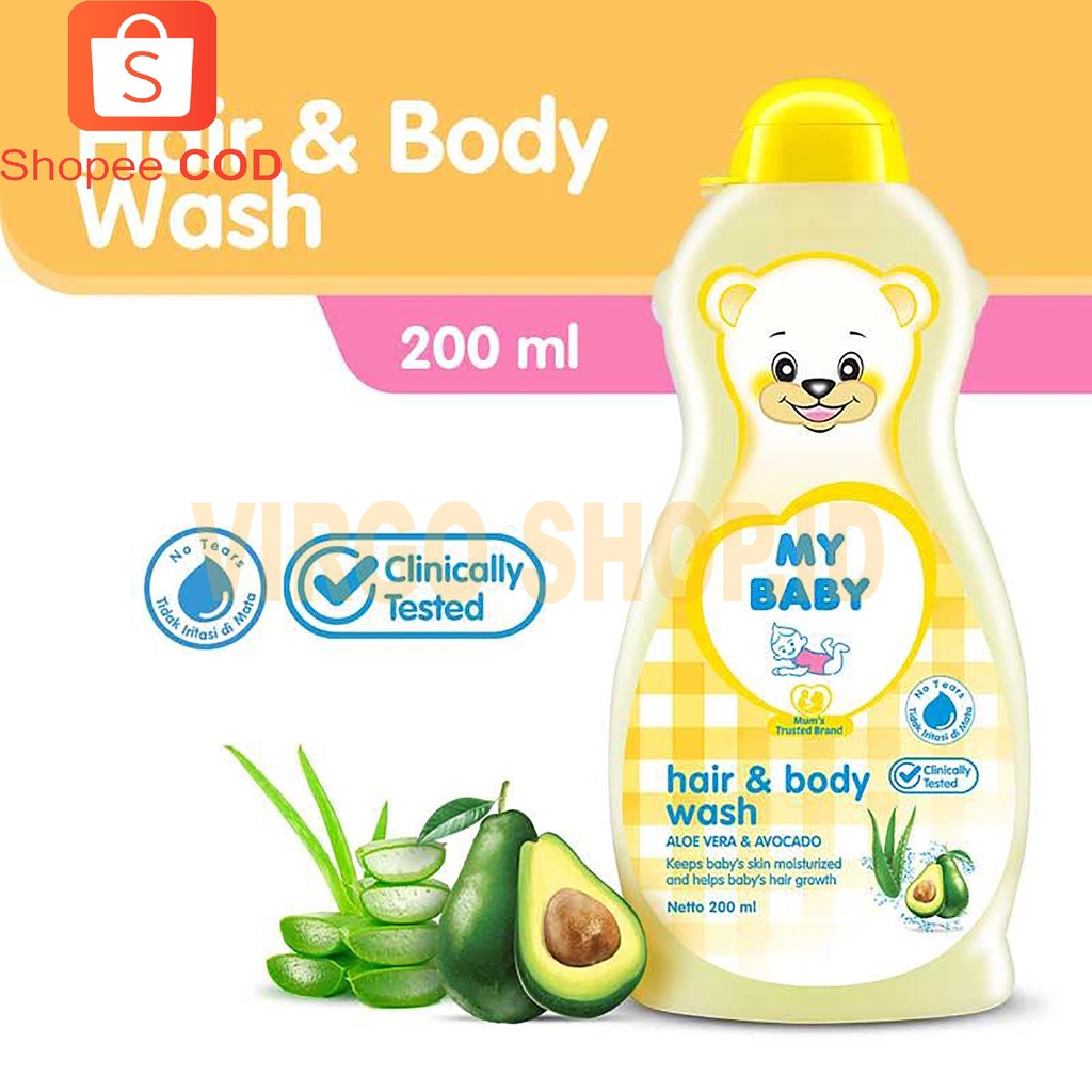 My Baby Hair &amp; Body Wash 200 ml / My Baby Hair And Body Wash / Body Wash / Perawatan Rambut / Hair And Body Wash Baby