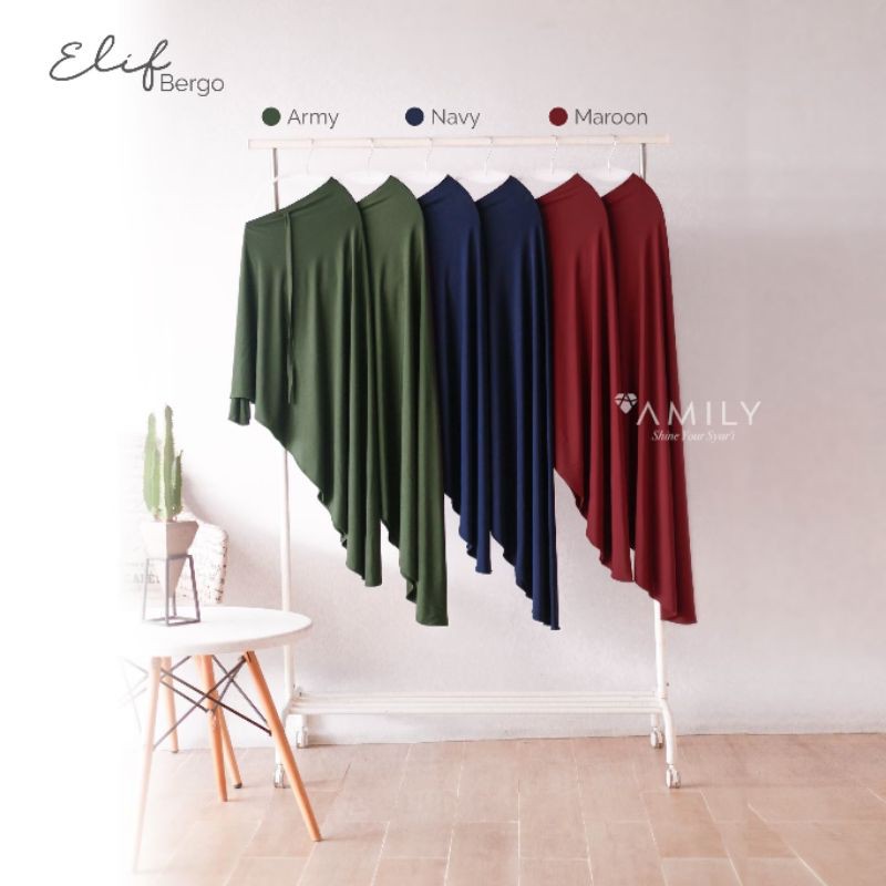 elif bergo hijab instan kekinian original amily-8