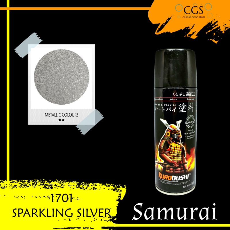 Pilok Samurai SPARKLING SILVER 1701 - samurai silver metalic - samurai silver sparkling - cat samura