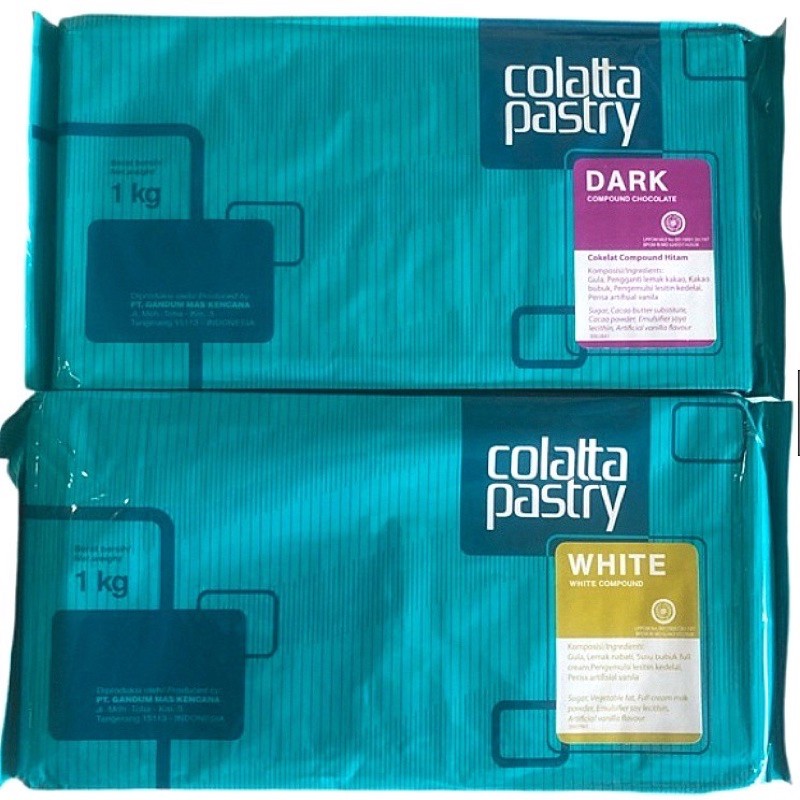 

COLATTA CHOCOLATE PASTRY COMPOUND 1KG (DARK/WHITE)/ Coklat Batang/ Cokelat Blok