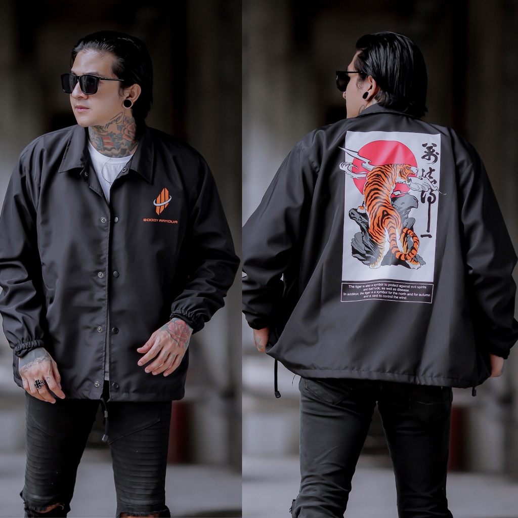 JAKET COACH PRIA NEW LINE YELLOW SALVIO HEXIA - JACKET WINBREAKER PARASUT COWOK-AF06