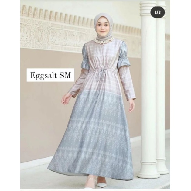 Twotone dress EGGSALT SM by vanilla hijab