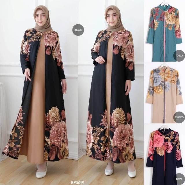 GAMIS ROSALIA ROBE FIT TO L Fashion Muslim Terkini Realpict Sesuai Gambar Original