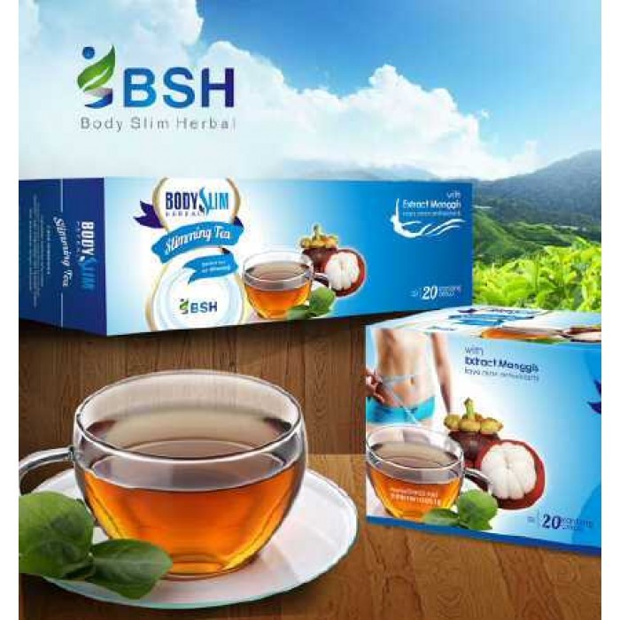 BSH TEA / BSH TEH / Body Slim Herbal Slimming Tea Original Depkes