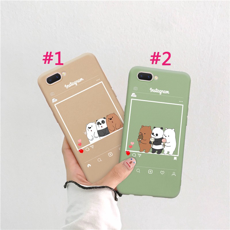 Case HP Gambar We Bare Bears untuk oppo A5 a3s f1s a59 a57