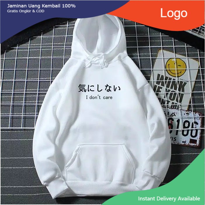 [ COD ] sweater hoodie I DONT CARE hoodie korea cewek cowok
