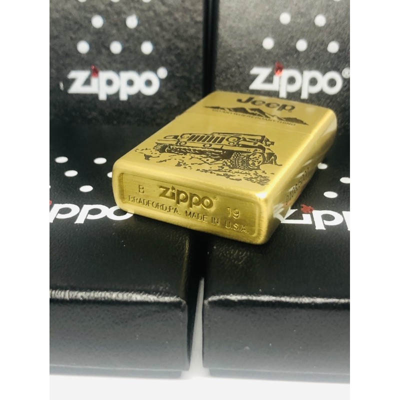 Zippo Motif Grafir Zippo Motif JEEP Gold Zippo Motif Premium