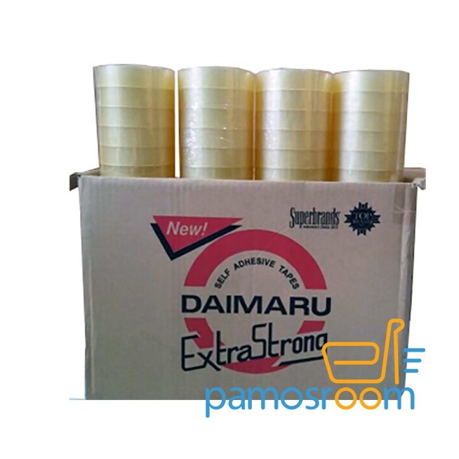 

Daimaru Isolasi atau Solatip Daimaru 24mm x 72 Yard 1 Dus 144 Roll