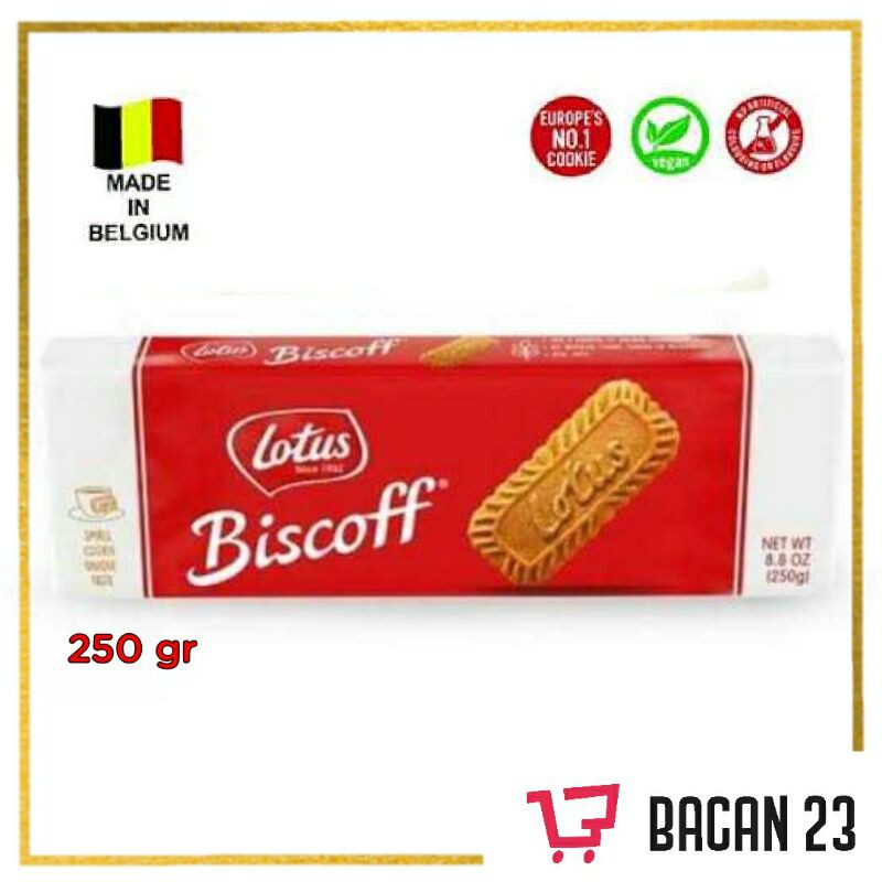 Biskuit Lotus Biscoff Caramel (250gr) / Wafer Karamel Biscof / Bacan 23 - Bacan23