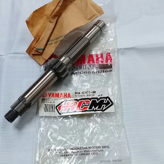 AXLE MAIN AS GIGI RASIO RATIO TRANSMISI LAWAN AS GER GEAR DEPAN RX KING RXKING RXK ORI ORIGINAL YGP ASLI YAMAHA 3KA-E7411-00