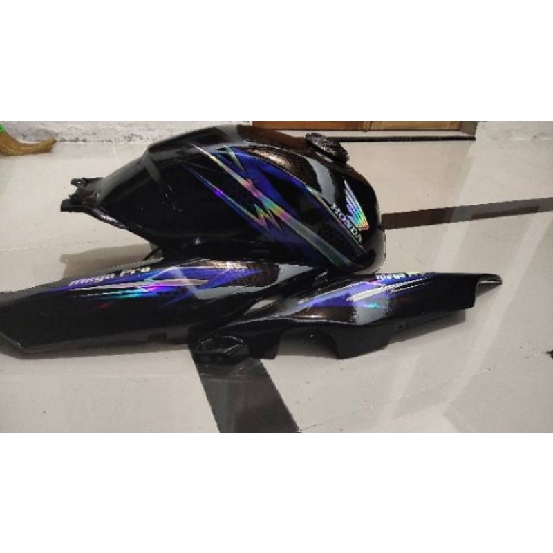 striping hologram megapro custom variasi terbaru - striping megapro hologram