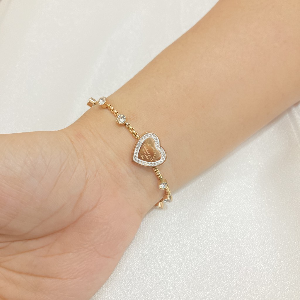 Gelang Tangan Titanium Model Serut Wanita