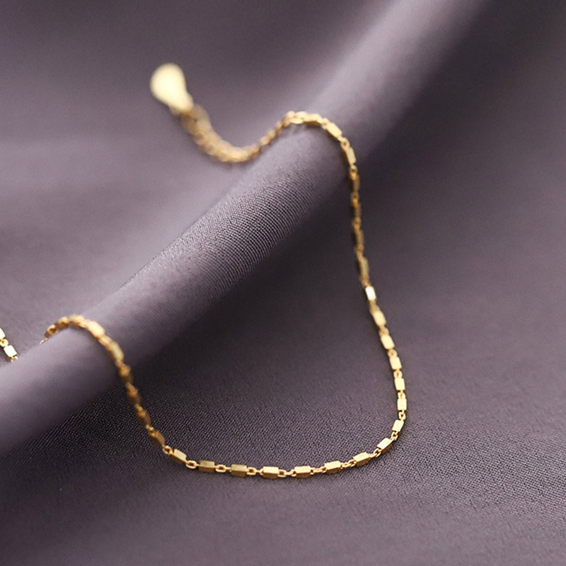 Gelang Manikmanik Warna Gold Gaya Minimalis Tipis Untuk Priawanita