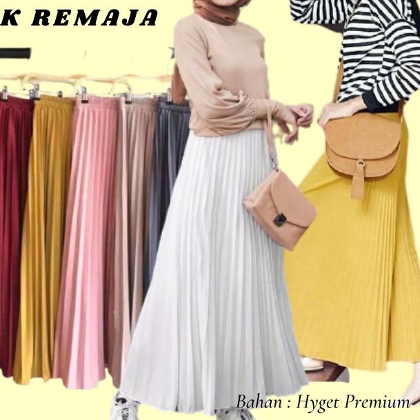♩ ROK PLISKET ANAK PEREMPUAN, ROK PLISKET REMAJA SMP PREMIUM UMUR 10 - 16thn / ROK PLISKET UNTUK REM