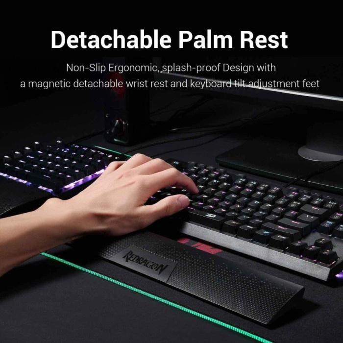 Keyboard Gaming Mechanical Redragon TKL RGB BROADSWORD K588 RGB