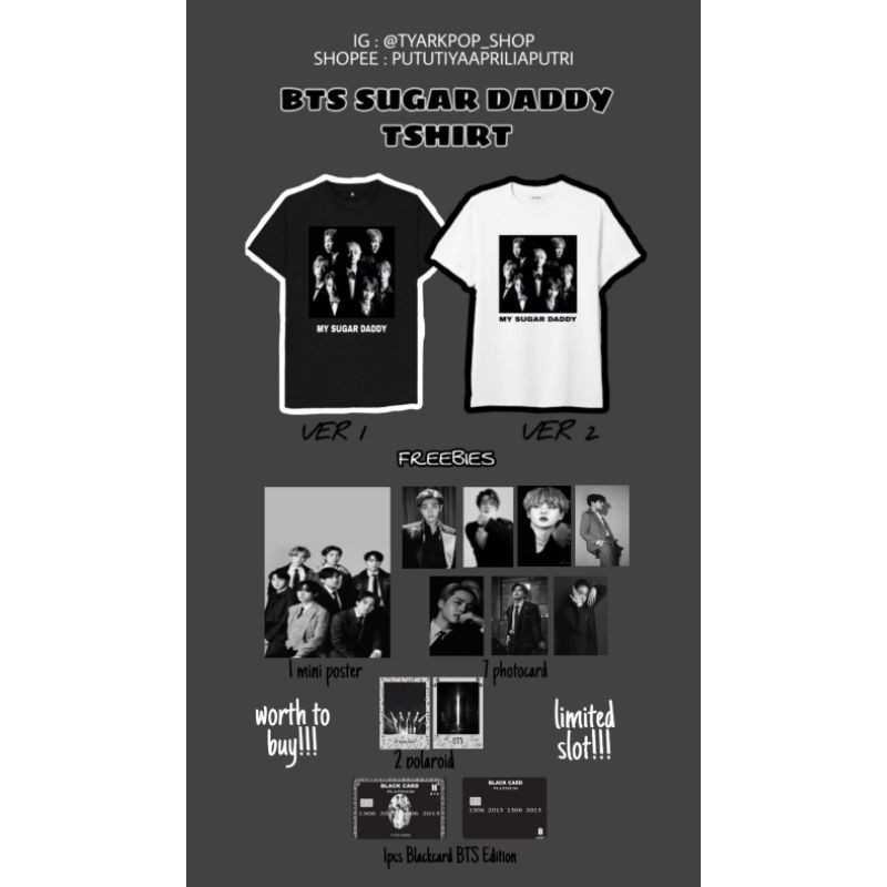 PAHE KAOS BTS SUGAR DADDY EDITION FREE FREEBIES