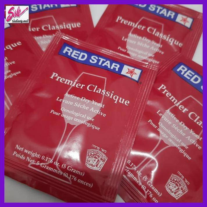 

Giragi- Wine Yeast Red Star Premier Classique 5Gr -Makanan-Minuman.