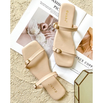 DUSHI Aimi Flat - Sandal tali teplek flat wanita