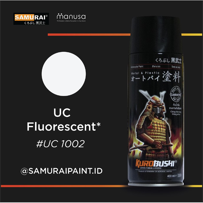 Samurai Paint Flourescent Undercoat 1002 UC Stabilo 1002 Cat Aerosol Kualitas Kompresor