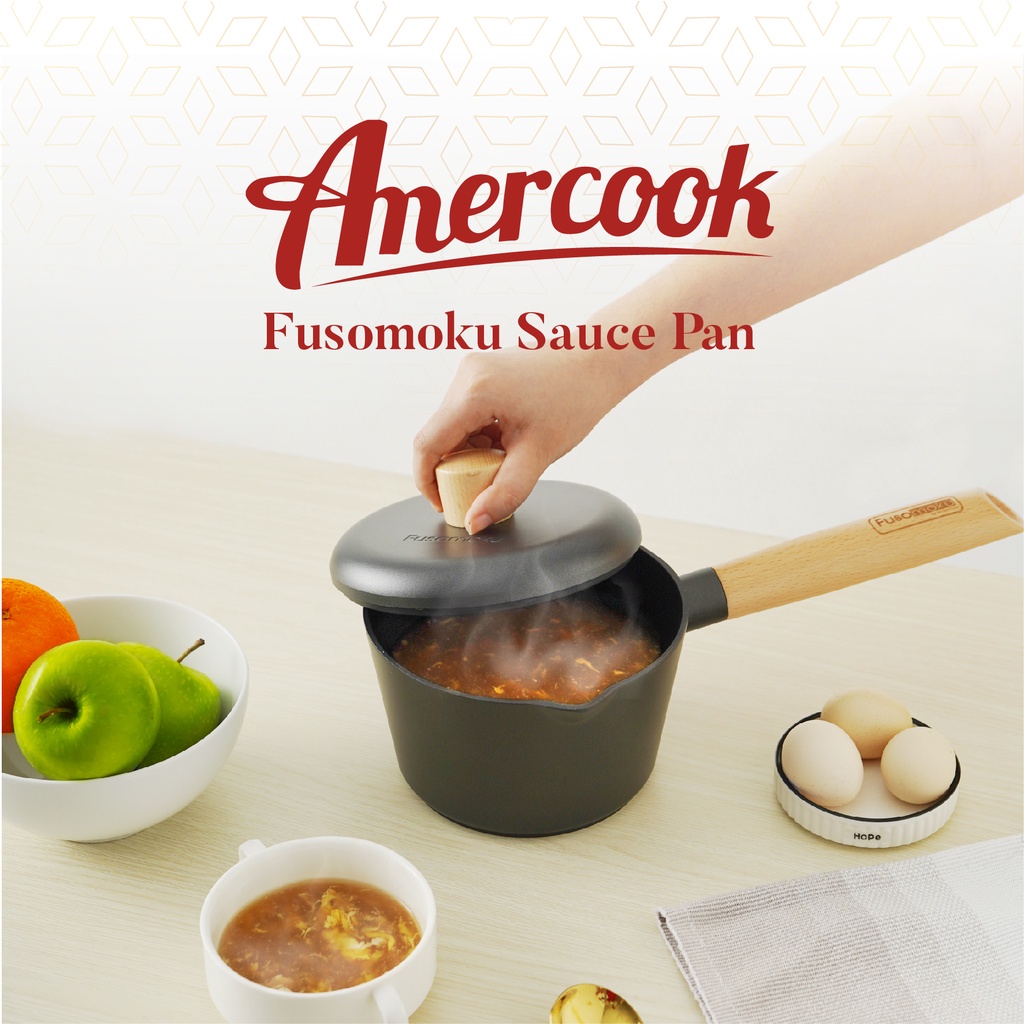 Amercook Panci Susu Anti Lengket 16 cm Fusomoku Series