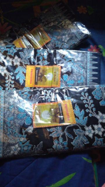 Omah Batik Solo Melati Biru Kain Batik Bahan Seragam