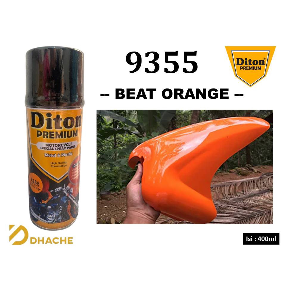 Cat Pilox Diton Premium BEAT ORANGE 9355 400cc warna oren honda beat repsol sepeda motor mobil helm