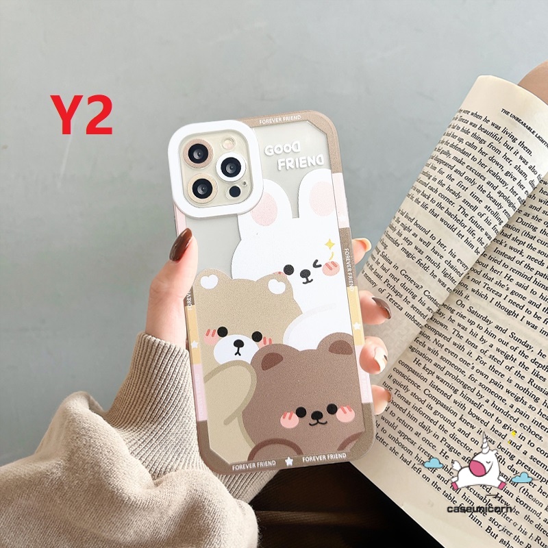 Soft Case Tpu Transparan Shockproof Motif Kartun Boneka Beruang Untuk Infinix Smart 6 5 11s 10 Play