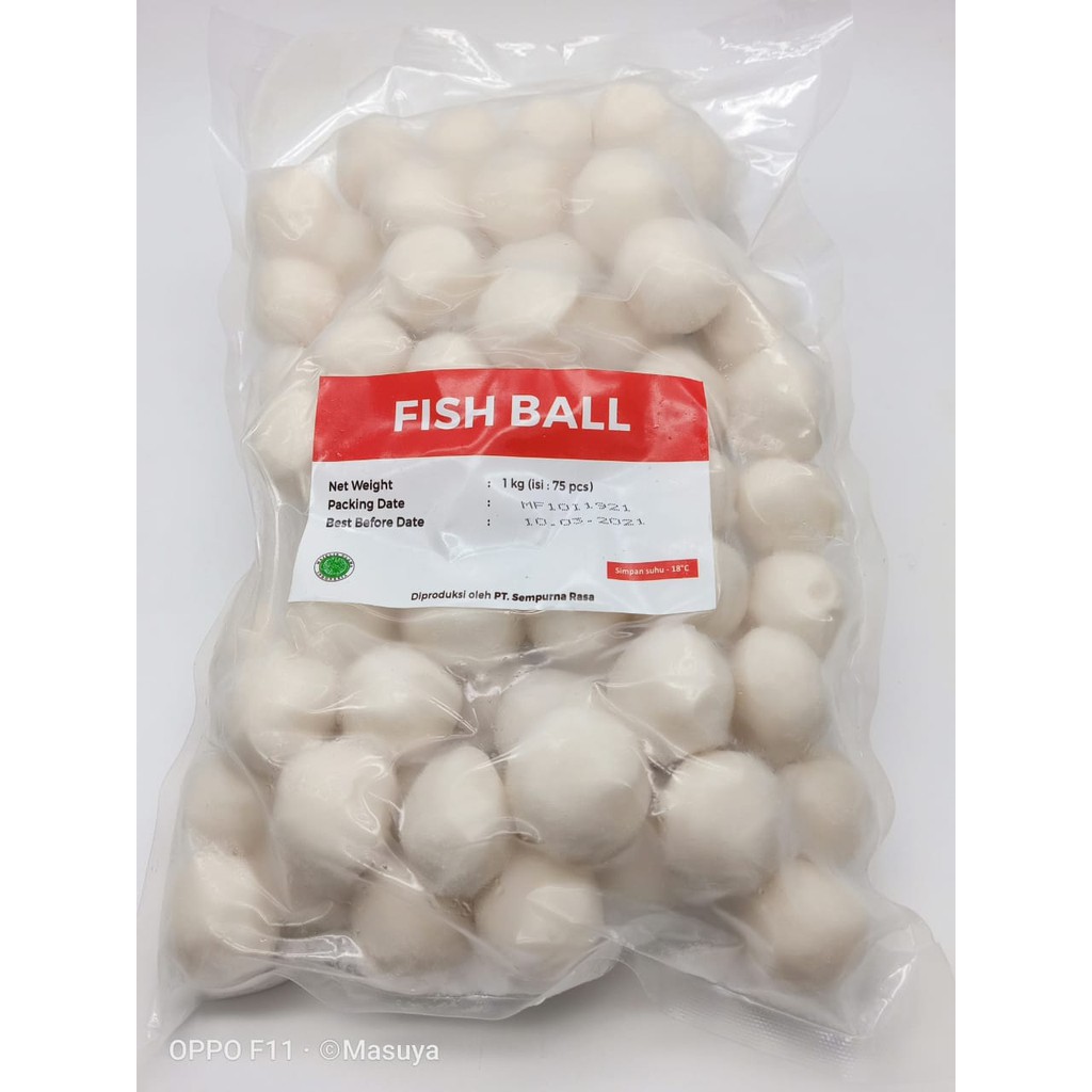 

BAKSO IKAN 1 KG (75 pcs) SUNFISH FISH BALL MM 6110F