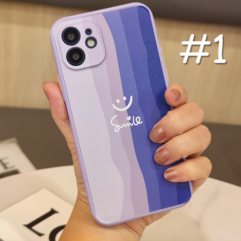CASE Samsung M22 A72 A52S A22 M32 A03S A52 A42 A32 A01 A02 M02 A31 A12 A02S A51 A71 A11 A31 A21S A10 A20 A30 A50 A70 A10S A20S A30S A50S M10 M31 M30S A01 CORE J2 J7 Prime lovely Cute rainbow INS Skin feel soft Protect camera case-#1