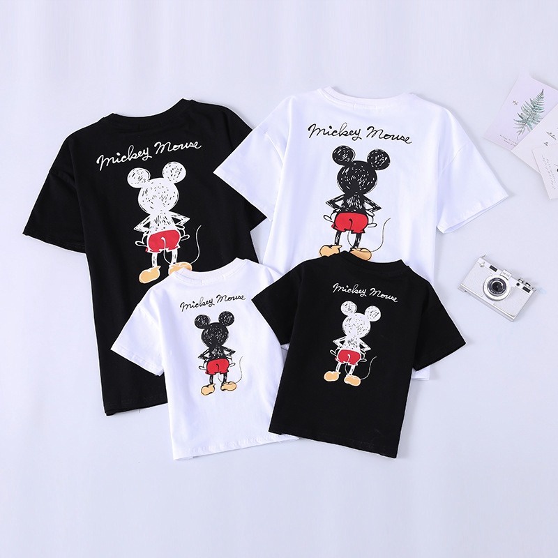 MYSTIQUE.ID-BAJU KAOS FAMILY MIC*KEY MOUSE T-SHIRT LUCU DAN AESTHETIC