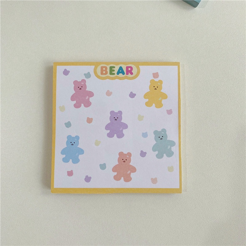 25 Lembar Buku Catatan / Diary Motif Kartun Beruang Lucu