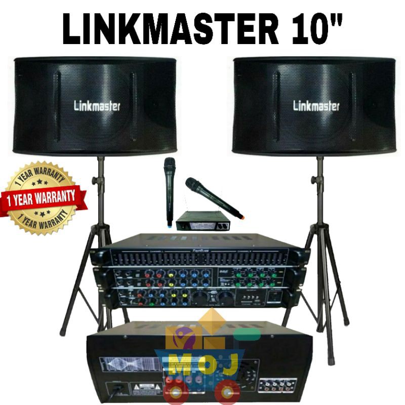 Paket karaoke Speaker linkmaster 10 inch bluetooth sound system