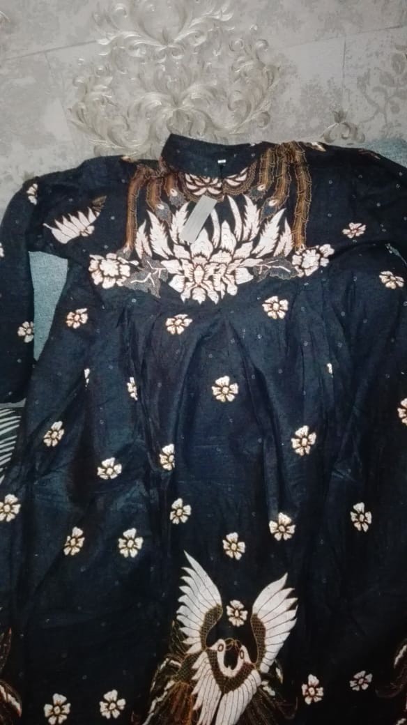 Ms Gamis Batik Sriwedari Maxi Bumil/busui Katun Sogan Allsize Ld 104..