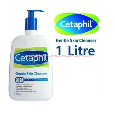 Cetaphil Gentle Skin Cleanser 1000ml Face &amp; Body For All Skin Type Cetapil Sabun Muka Sabun Badan Sabun Cair 1 Litter