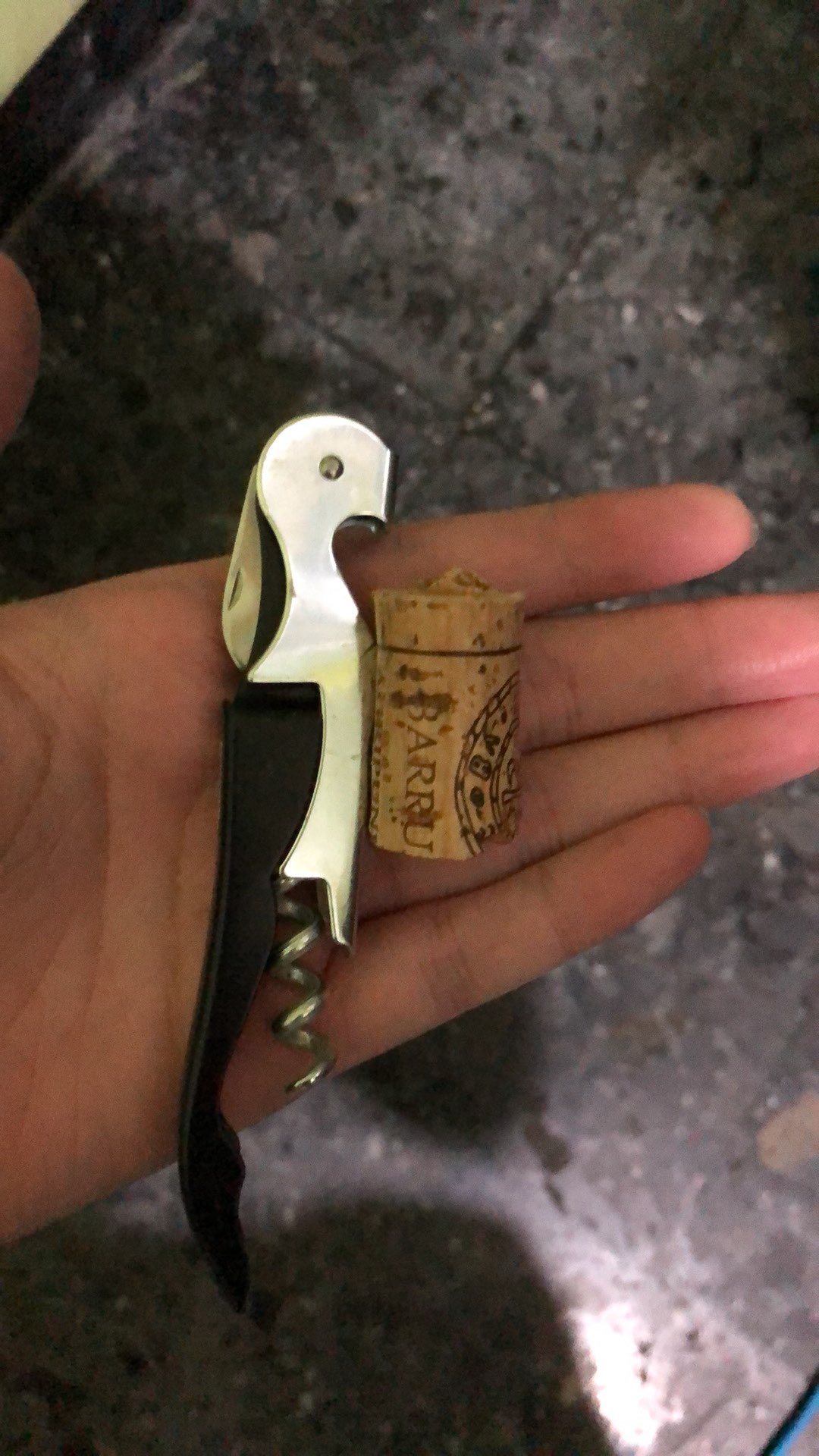 Pembuka Tutup Botol Wine Bottle Opener Stainless Steel