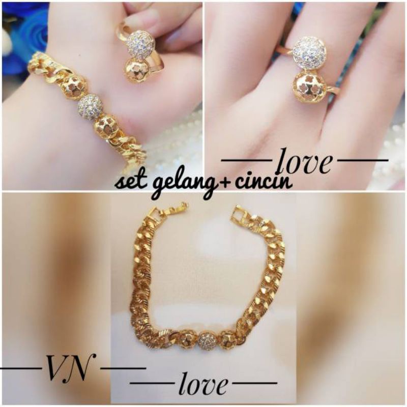 SET GELANG DAN CINCIN BOBA