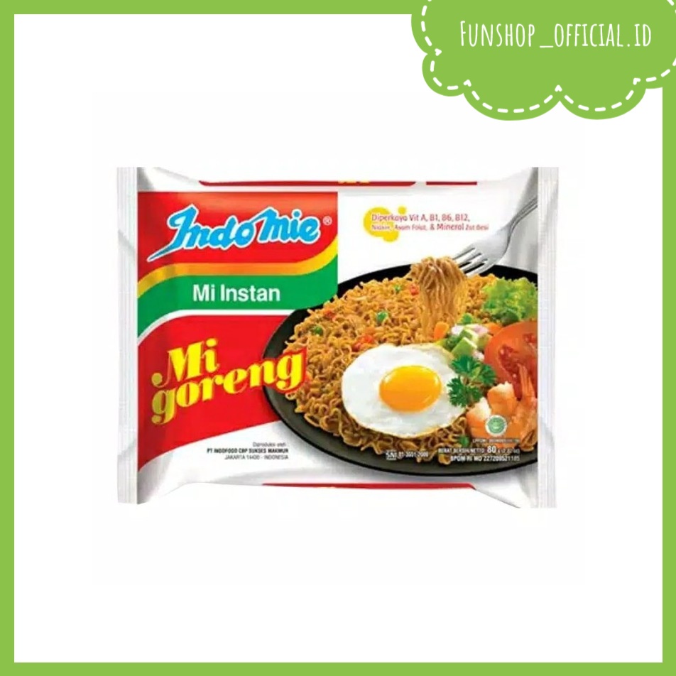 

INDOMIE GORENG - INDOMIE KARI AYAM - INDOMIE AYAM BAWANG - INDOMIE SOTOMIE 75GR