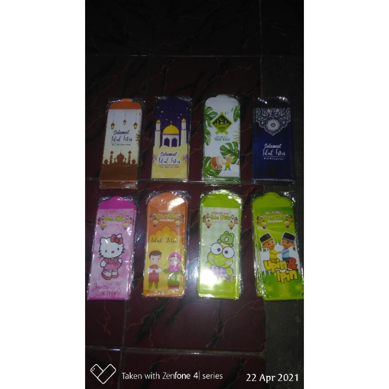 

Amplop Uang Lebaran jumbo Uk 7 x 16cm masuk uang tanpa di lipat