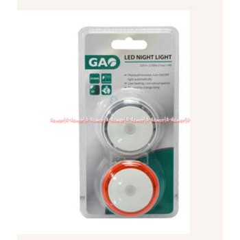 Gao Led Night Light 2pcs Set Lampu Tidur Led Memiliki Fitur Auto On Off Lampu Otomatis Menyala Dengan Sensor Cahaya