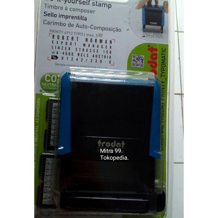 

(TERLARIS) Stempel Angka + Huruf Typo. 3 & 4 mm. 4 baris.