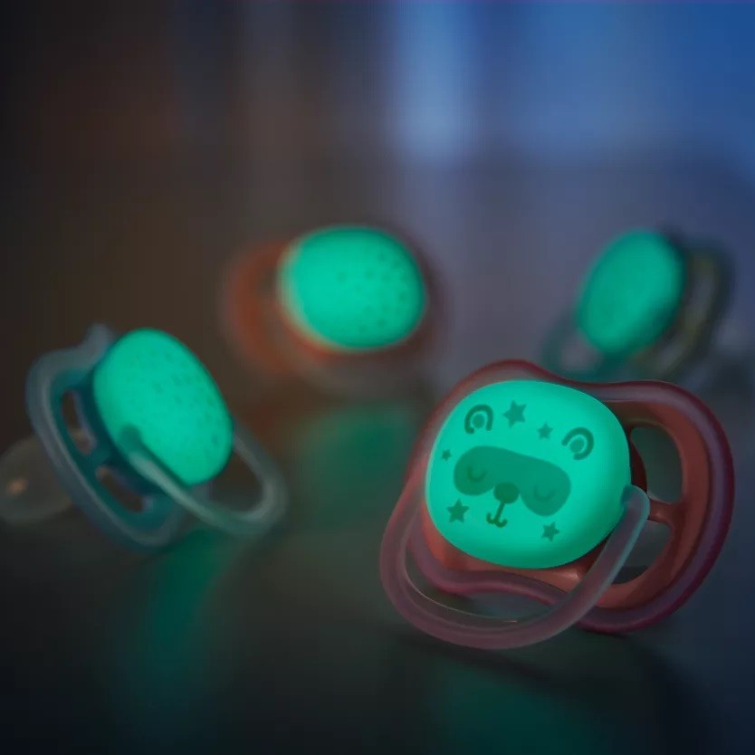 Philips Avent Kompeng Ultra Air Night 0-6M/6-18M - Kompeng Philips Avent Glow in The Dark 0-6/6-18Bln