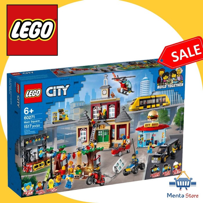 LEGO City 60271 Main Square Adventures TV Series Mainan Anak Builder